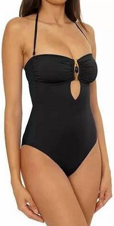 BECCA by Rebecca Virtue Rock Buckle One-Piece Swimsuit In Black