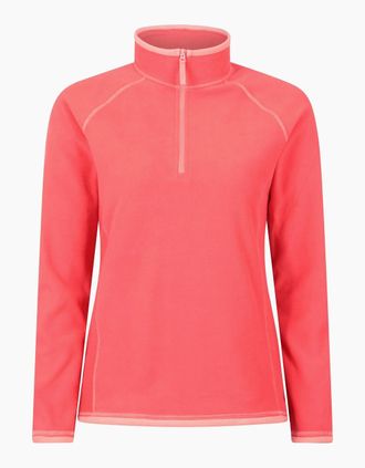 Mountain Warehouse Womens Mountain Warehouse Womens/Ladies Montana Half Zip Fleece Top - Pink - Size: 12