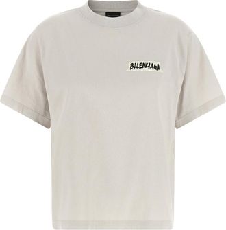 Balenciaga Grey Logo T-shirt