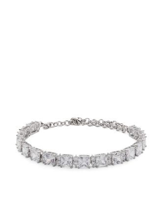 Patrizia Pepe Halsketting verfraaid met kristallen - Zilver