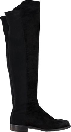 Stuart Weitzman 5050 Knee-High Boots in Black Suede