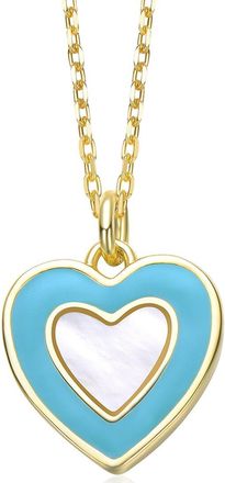 Rachel Glauber 14K Plated Pearl Pendant