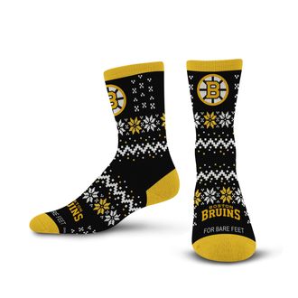 For Bare Feet Team Sweater Crew Sock NHL Large