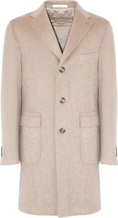 Tagliatore button single-breasted coat - men - Virgin Wool - 52 - Neutrals