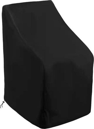 No Brand Funda Para Muebles De Jard&iacute;n, Tejido Oxford Impermeable, Para Sillas De Balc&oacute;n O Jard&iacute;n, Resistente Al Viento, Protecci&oacute;n Uv, 686872 Cm, Negra