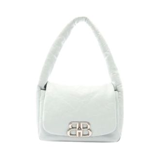 Balenciaga Pre-owned Shoulder Bags, female, Green, Size: ONE SIZE Pre-owned Monaco Leather Shoulder Bag