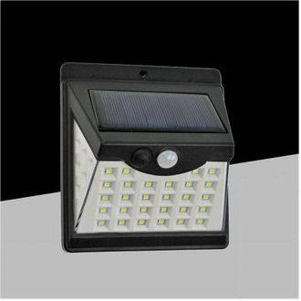 Trade Shop Trade Shop Traesio - Trade Shop - Faretto Applique Led Parete Con Pannel Solare Luce Calda 3000k Ip65 So-a3-c