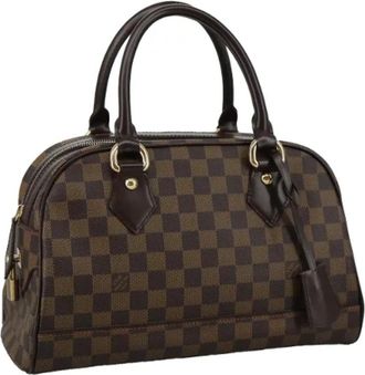 Louis Vuitton Pre-owned Canvas Handtas - Dames - Vintage Handtas - Bruin - ONE Size - Vintage
