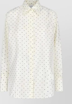 Aspesi long sleeve polka dot collared shirt