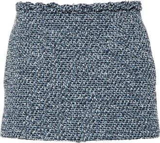 Valentino Garavani Stijlvolle Rok met Uniek Design - Dames - Korte rokken - Blauw - S - Denim - Rokken