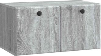 vidaXL Mueble De Tv De Pared 59,5 X 31 X 30 Cm Sonoma Gris Vidaxl
