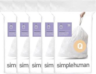 Simplehuman Code Q Custom Fit Liners with Quick Dispense Packs in 100 Liners at Nordstrom, Size Refill