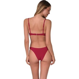 Swim Systems Maddie Bikini Swim Bottoms in Cherry Pie Scrunch at Nordstrom, Size X-Large