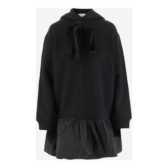 Patou Dames, Jurken, Zwart, Maat: XS Katoen