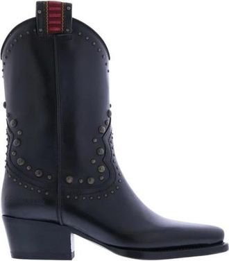Dsquared2 Platte laarzen met studs voor dames - Dames - Cowboylaarzen - Zwart - 36 EU - Schoenen