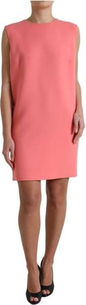 Dolce & Gabbana Knitted Kleedjes - Dames - Kleedjes - Roze - 3XL - Wol - Kleedjes