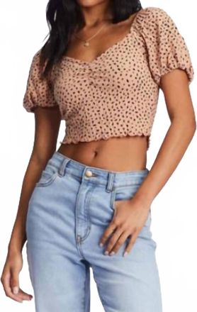 Billabong Its Love Top In Brown
