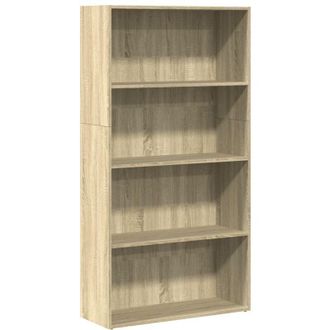 vidaXL Bookcase Sonoma Oak 80x30x152 cm Engineered Wood Vidaxl