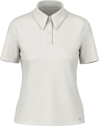 Marc Cain Poloshirt van Katoen Stretch - Dames - Polos - Blauw - XS - Katoen - Tops