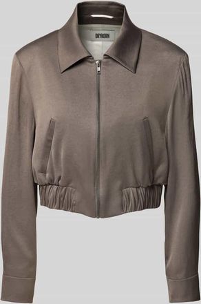 Drykorn Drykorn Jacke mit Rei&szlig;verschluss in Schlamm, Gr&ouml;&szlig;e 42