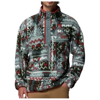 Columbia Helvetia II Printed Half Snap Fleece Fleecepullover f&uuml;r Herren | grau