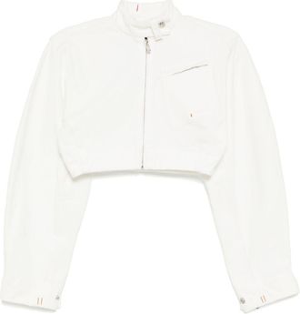 Jacquemus Giacca crop con zip - Toni neutri
