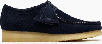 Clarks Mens CLARKS ORIGINALS WALLABEE SHOE NAVY SUEDE - Size: 10