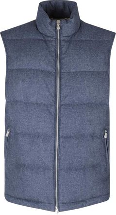Eleventy Gilet Full Zip - - Jackets - Uomo - Blu - M