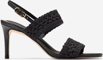 Cole Haan Womens Harlan Double Band Sandals - Black Size 6.5