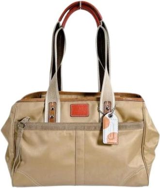 Coach Pre-owned Signature Tote Bag - Dames - Vintage Handtas - Beige - ONE Size - Vintage