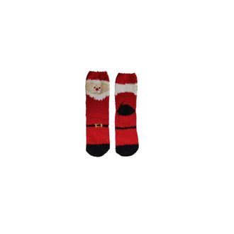 Only Socks, female, Red, Size: ONE SIZE Santa Face Cozy Socks