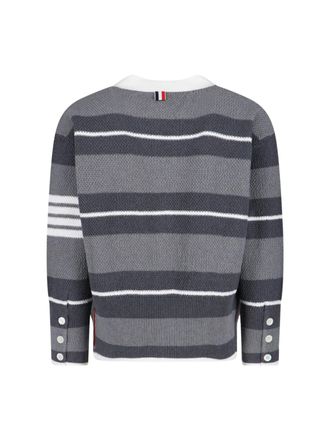 Thom Browne Mens Sweaters Grey Cotton