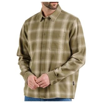 Dedicated Shirt Rute Flannel Shadow Check Hemd f&uuml;r Herren | beige