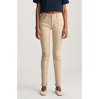 Mavi Kathleen Mid Rise Slim Boyfriend Jeans in Corn Silk Flex Blue at Nordstrom, Size 31 X 28