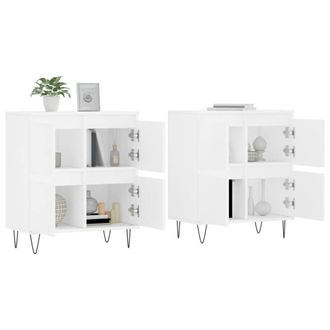 Berkfield Home Sideboards 2 pcs White Engineered Wood