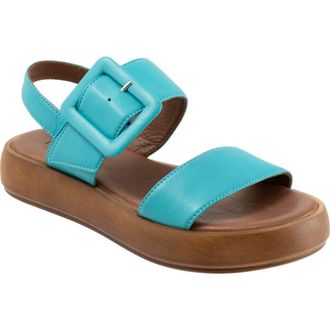Bueno Julian Two-Strap Sandal in Turquoise at Nordstrom Rack, Size 10.5-11Us / 42Eu