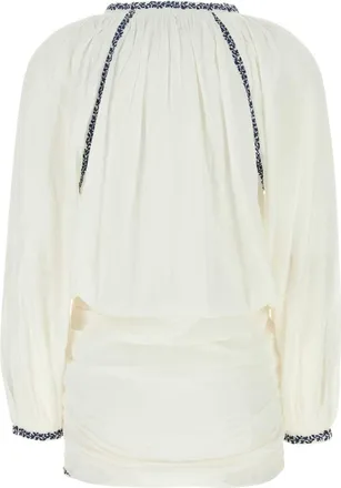 Isabel Marant Embroidered Cotton Shirt - White
