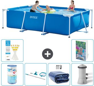 Intex Piscina Con Estructura Rectangular - 300x200x75 Cm - 7-piezas S20
