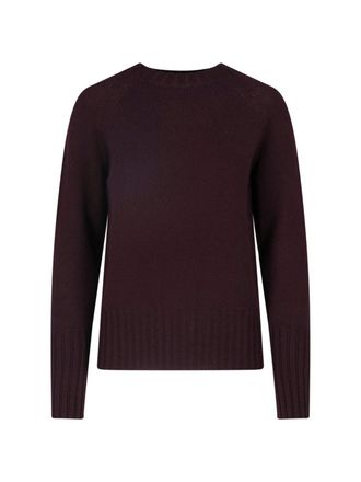 Drumohr Bordeaux Merino Wool Crewneck Sweater