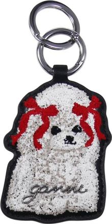 Ganni Joy Dog Bow Keyring - Dames - Sleutelhangers & Tashangers - Zwart - ONE Size - Leer - Accessoires