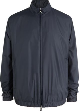 Moncler Meidassa Shell-satin Jacket - Navy - 6 (UK46 / Xxxl)