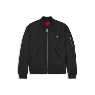 HUGO BOSS Stacked-logo bomber jacket with water-repellent finish