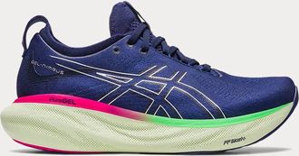 Asics Womens Gel-Nimbus 25 Running Shoes In Indigo Blue Pure Silver