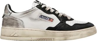 Autry Vintage Lage Sneakers met Iconisch Logo - Dames - Sneakers - Veelkleurig - 35 EU - Leer - Schoenen