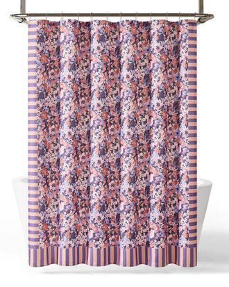 Lush D&eacute;cor Alicia Camo Floral Shower Curtain