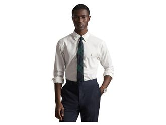 Polo Ralph Lauren Classic Fit Performance Oxford Shirt Mens Clothing White : 2XL, Cotton/Elastane