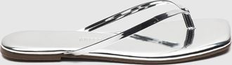 Tkees Tongs Square Toe Lily Mirror Chrome