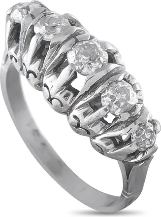 Luxury Bazaar Platinum 0.70ct Diamond Ring MF10-080426