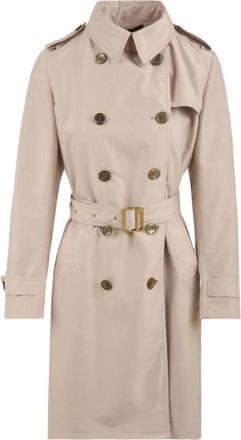 Moorer Giverny-Da 6 Trenchcoat - Dames - Trenchcoats - Roze - S - Polyester - Jassen