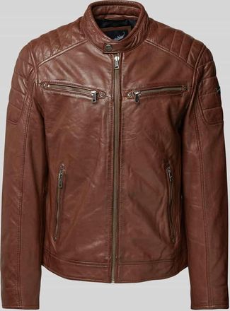 Gipsy Gipsy Jacke in Leder-Optik Modell Derry in Cognac, Größe XXL